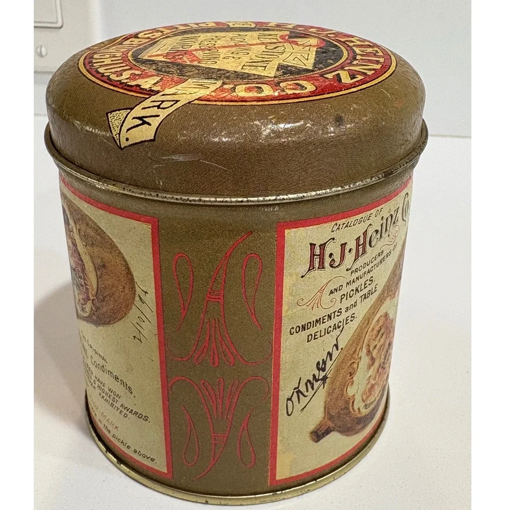 H.J. Heinz Co. Pickle Tin‎ Collectible Condiments Advertising Storage 1992